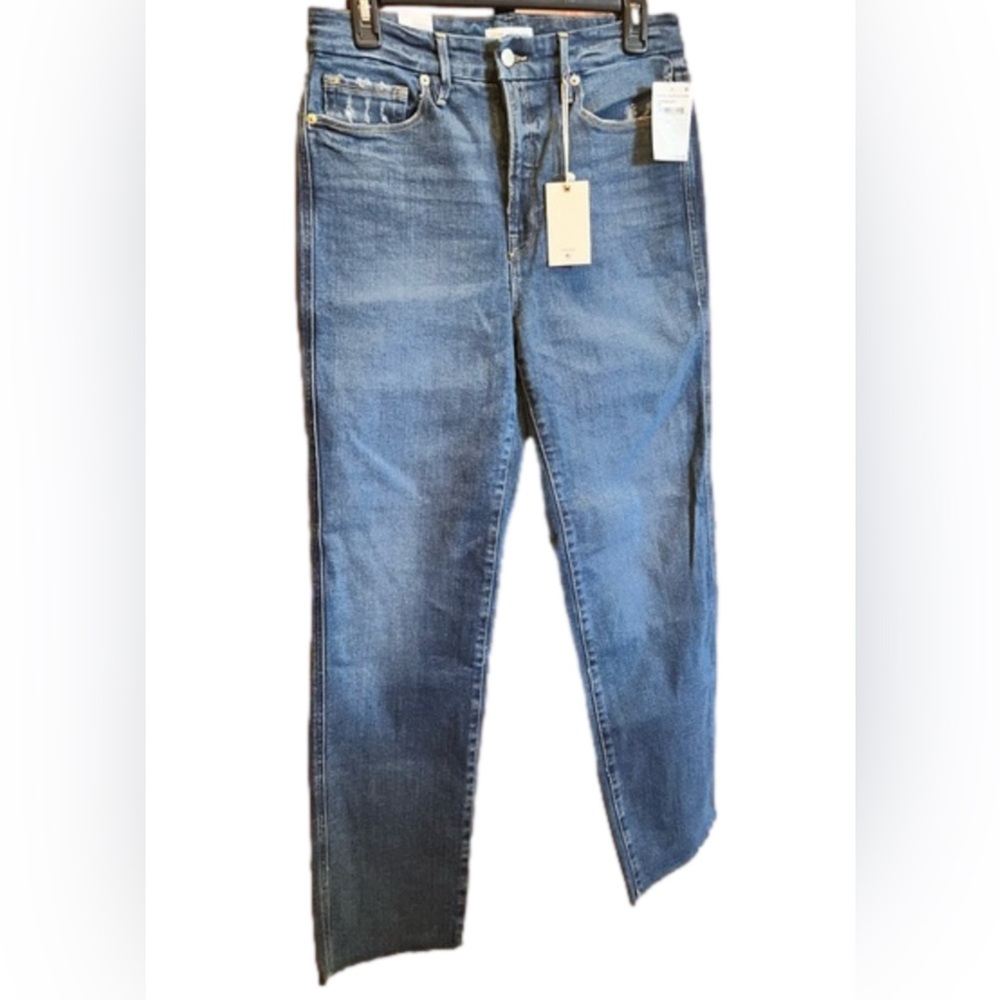 Good American Good Curve Straight Jeans NWT